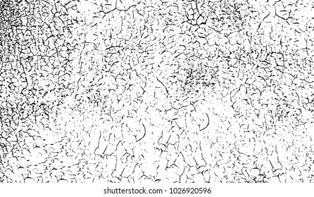 Black and white texture of grunge. Abstract vector monochrome background of dots, lines, dust, spots, chips