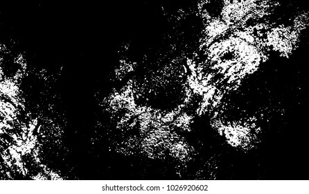 Black and white texture of grunge. Abstract vector monochrome background of dots, lines, dust, spots, chips