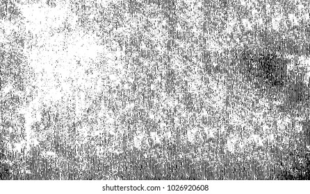 Black and white texture of grunge. Abstract vector monochrome background of dots, lines, dust, spots, chips
