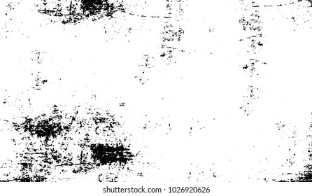 Black and white texture of grunge. Abstract vector monochrome background of dots, lines, dust, spots, chips