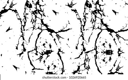 Black and white texture of grunge. Abstract vector monochrome background of dots, lines, dust, spots, chips