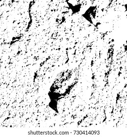 Black and white texture of grunge vector. Abstract monochrome pattern for surface and textile design. Brushed black paint cover. Grunge rough dirty background 
