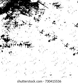 Black and white texture of grunge vector. Abstract monochrome pattern for surface and textile design. Brushed black paint cover. Grunge rough dirty background 