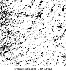 Black and white texture of grunge vector. Abstract monochrome pattern for surface and textile design. Brushed black paint cover. Grunge rough dirty background 