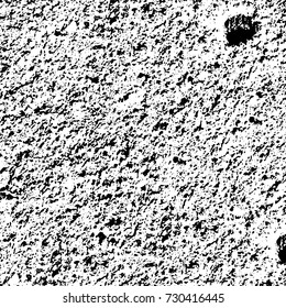 Black and white texture of grunge vector. Abstract monochrome pattern for surface and textile design. Brushed black paint cover. Grunge rough dirty background 