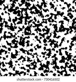 Black and white texture of grunge vector. Abstract monochrome pattern for surface and textile design. Brushed black paint cover. Grunge rough dirty background 