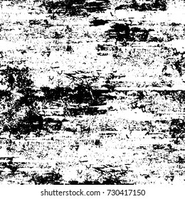 Black and white texture of grunge vector. Abstract monochrome pattern for surface and textile design. Brushed black paint cover. Grunge rough dirty background 
