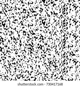 Black and white texture of grunge vector. Abstract monochrome pattern for surface and textile design. Brushed black paint cover. Grunge rough dirty background 