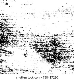 Black and white texture of grunge vector. Abstract monochrome pattern for surface and textile design. Brushed black paint cover. Grunge rough dirty background 