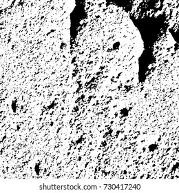 Black and white texture of grunge vector. Abstract monochrome pattern for surface and textile design. Brushed black paint cover. Grunge rough dirty background 