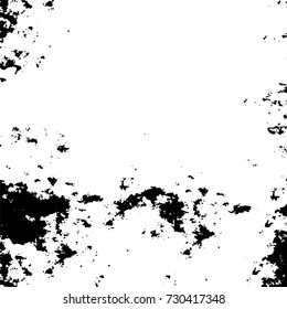 Black and white texture of grunge vector. Abstract monochrome pattern for surface and textile design. Brushed black paint cover. Grunge rough dirty background 