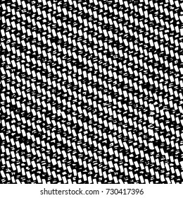 Black and white texture of grunge vector. Abstract monochrome pattern for surface and textile design. Brushed black paint cover. Grunge rough dirty background 