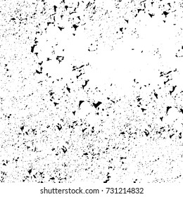 Black and white texture of grunge vector. Abstract monochrome pattern for surface and textile design. Brushed black paint cover. Grunge rough dirty background 