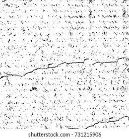 Black and white texture of grunge vector. Abstract monochrome pattern for surface and textile design. Brushed black paint cover. Grunge rough dirty background 