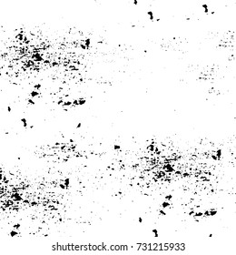 Black and white texture of grunge vector. Abstract monochrome pattern for surface and textile design. Brushed black paint cover. Grunge rough dirty background 