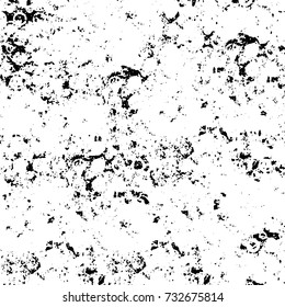 Black and white texture of grunge vector. Abstract monochrome pattern for surface and textile design. Brushed black paint cover. Grunge rough dirty background 