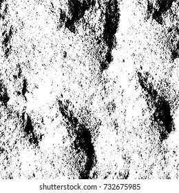 Black and white texture of grunge vector. Abstract monochrome pattern for surface and textile design. Brushed black paint cover. Grunge rough dirty background 