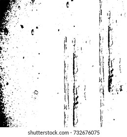 Black and white texture of grunge vector. Abstract monochrome pattern for surface and textile design. Brushed black paint cover. Grunge rough dirty background 