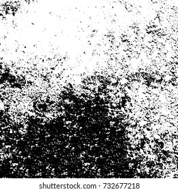 Black and white texture of grunge vector. Abstract monochrome pattern for surface and textile design. Brushed black paint cover. Grunge rough dirty background 