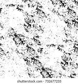 Black and white texture of grunge vector. Abstract monochrome pattern for surface and textile design. Brushed black paint cover. Grunge rough dirty background 
