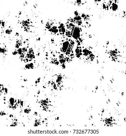 Black and white texture of grunge vector. Abstract monochrome pattern for surface and textile design. Brushed black paint cover. Grunge rough dirty background 