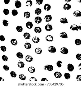 Black and white texture of grunge vector. Abstract monochrome pattern for surface and textile design. Brushed black paint cover. Grunge rough dirty background 