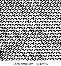 Black and white texture of grunge vector. Abstract monochrome pattern for surface and textile design. Brushed black paint cover. Grunge rough dirty background 