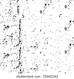 Black and white texture of grunge vector. Abstract monochrome pattern for surface and textile design. Brushed black paint cover. Grunge rough dirty background 
