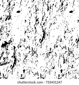 Black and white texture of grunge vector. Abstract monochrome pattern for surface and textile design. Brushed black paint cover. Grunge rough dirty background 