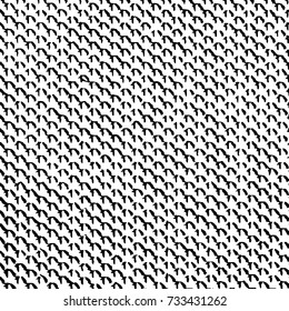 Black and white texture of grunge vector. Abstract monochrome pattern for surface and textile design. Brushed black paint cover. Grunge rough dirty background 