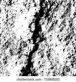 Black and white texture of grunge vector. Abstract monochrome pattern for surface and textile design. Brushed black paint cover. Grunge rough dirty background 