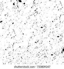Black and white texture of grunge vector. Abstract monochrome pattern for surface and textile design. Brushed black paint cover. Grunge rough dirty background 