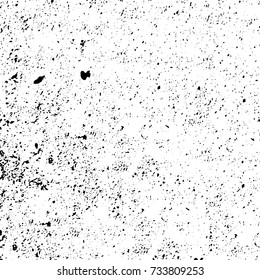 Black and white texture of grunge vector. Abstract monochrome pattern for surface and textile design. Brushed black paint cover. Grunge rough dirty background 