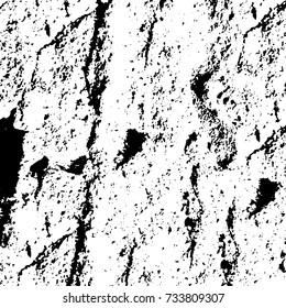 Black and white texture of grunge vector. Abstract monochrome pattern for surface and textile design. Brushed black paint cover. Grunge rough dirty background 