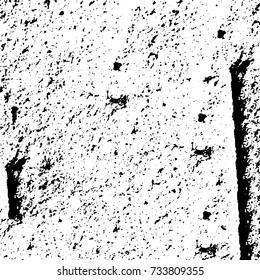 Black and white texture of grunge vector. Abstract monochrome pattern for surface and textile design. Brushed black paint cover. Grunge rough dirty background 