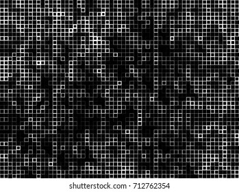 Black and white texture halftone. Abstract background of ink stains. Vector grunge vintage