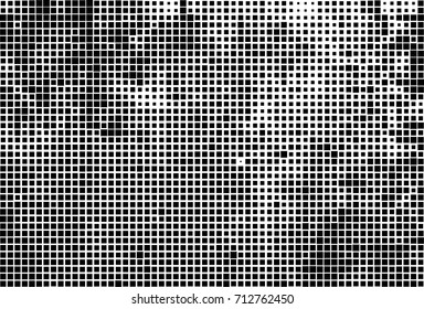 Black and white texture halftone. Abstract background of ink stains. Vector grunge vintage