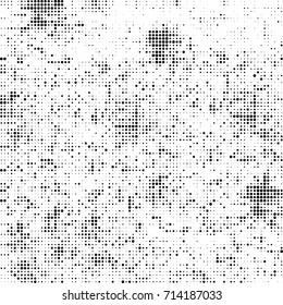 Black and white texture halftone. Abstract background of ink stains. Vector grunge vintage