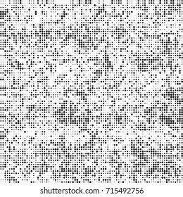 Black and white texture halftone. Abstract background of ink stains. Vector grunge vintage