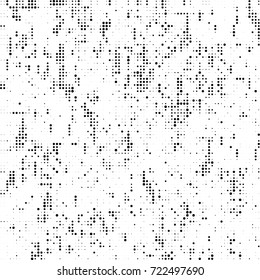 Black and white texture halftone. Abstract background of ink stains. Vector grunge vintage