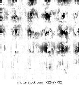 Black and white texture halftone. Abstract background of ink stains. Vector grunge vintage