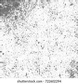 Black and white texture halftone. Abstract background of ink stains. Vector grunge vintage