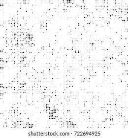 Black and white texture halftone. Abstract background of ink stains. Vector grunge vintage