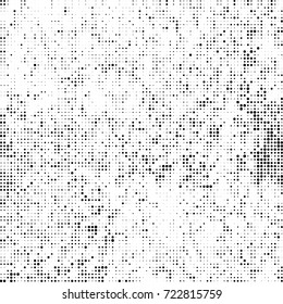 Black and white texture halftone. Abstract background of ink stains. Vector grunge vintage