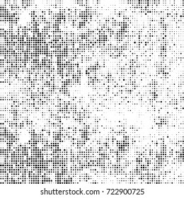 Black and white texture halftone. Abstract background of ink stains. Vector grunge vintage
