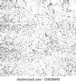 Black and white texture halftone. Abstract background of ink stains. Vector grunge vintage