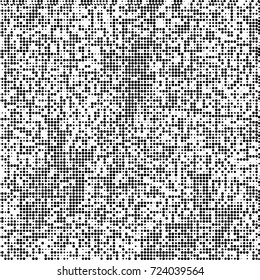 Black and white texture halftone. Abstract background of ink stains. Vector grunge vintage