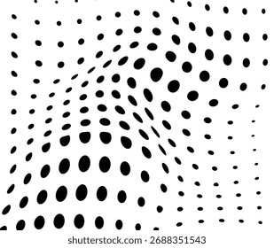 Black and white texture in the halftone style
