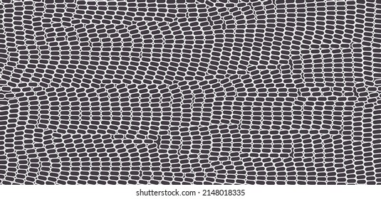 Black and white texture. Irregular array or matrix of random ovals. Vector illustration for print, textile, fabric, package, wrapping or cover. 