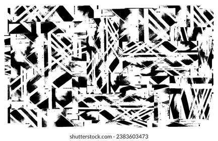 Black and white texture. Monochrome background for creating design, printing. Grunge backdrop for business cards, posters, websites